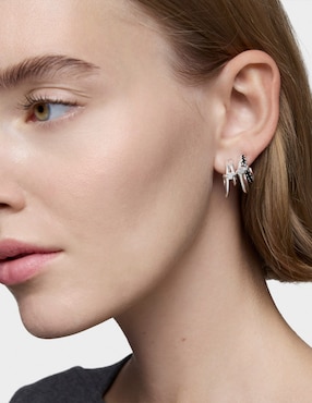 Aretes de aro Tous Straight de plata P 925 con acabado brillante
