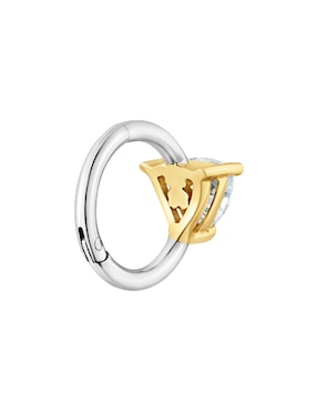 Arete Tous Shine LGD de oro amarillo 14 K con acabado brillante