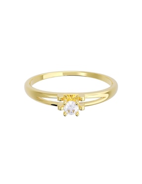 Anillo de compromiso de oro 14 K Fonelli diamante