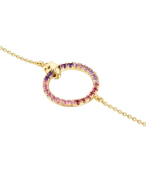 Pulsera Tous de plata Con rodolita P 925 Straight