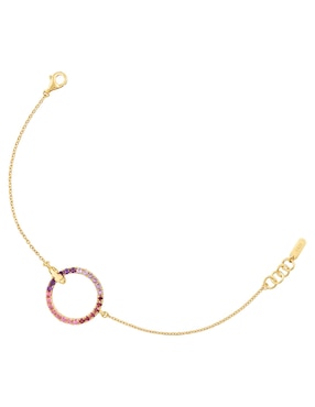 Pulsera Tous de plata Con rodolita P 925 Straight