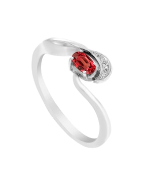 Anillo Fascinare Loris 14 K de oro rubí y diamante brillante