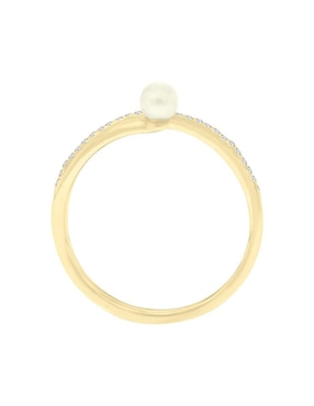 Anillo Fianelli Jamilet 14 K de oro diamante y perla brillante