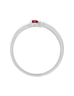 Anillo Fascinare Vivian 14 K de oro rubí brillante