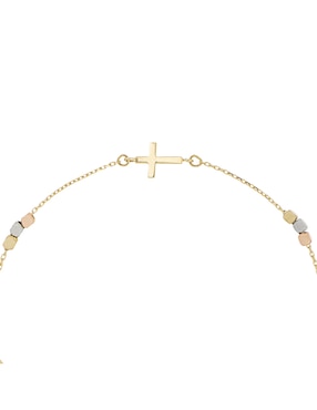 Pulsera Dinasti de oro florentino con 14 k acabado pulido