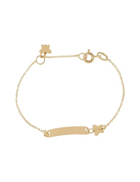 Pulsera Dinasti de oro amarillo 14 K acabado pulido