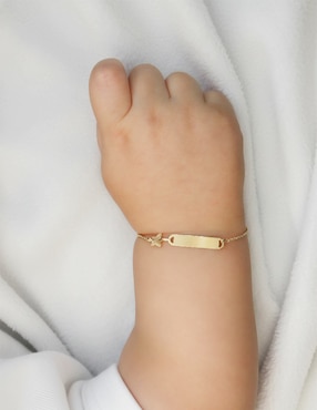 Pulsera Dinasti de oro amarillo 14 K acabado pulido