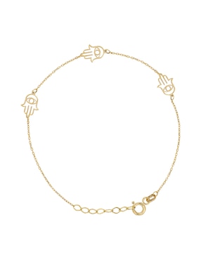 Pulsera Dinasti de oro amarillo 14 k acabado pulido