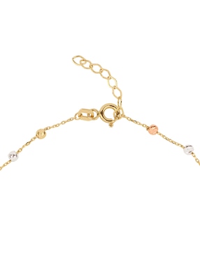 Pulsera Dinasti de oro amarillo 14 k acabado brillante