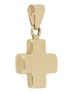 Dije de cruz Dinasti de oro amarillo 14 K