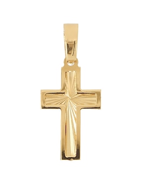 Dije de cruz Dinasti de oro amarillo 14 K