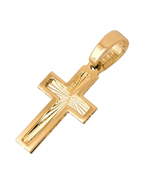 Dije de cruz Dinasti de oro amarillo 14 K