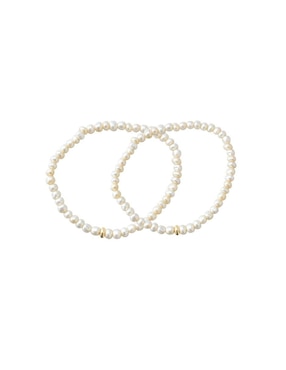 Set de pulsera Mancini de oro amarillo 10 k