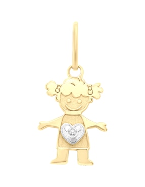 Dije de niña Klamore de oro 14 K