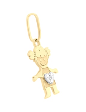 Dije de niña Klamore de oro 14 K