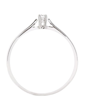 Anillo de compromiso de oro blanco 14 k Valessa diamante