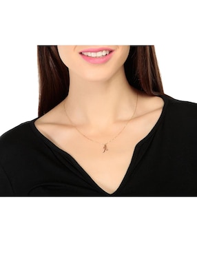 Dije de letras Fonelli de oro amarillo 14 K