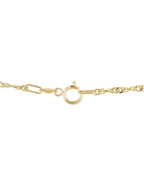 Collar D Cadena de oro amarillo 14 K