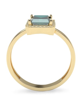 Anillo de compromiso de oro 14 k Amelie Joyas