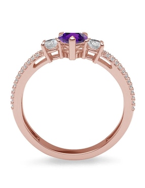 Anillo de compromiso de oro 14 k Amelie Joyas amatista