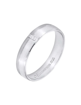 Anillo De Compromiso Essenza Rea 14 K De Oro Blanco Diamante