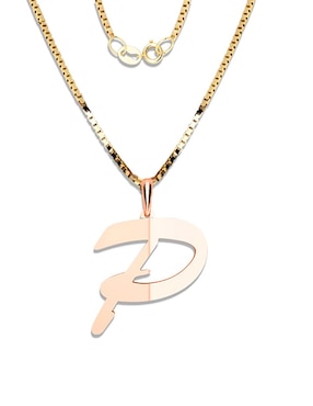 Dije De Letras Amore Mio De Oro Rosa 14 K