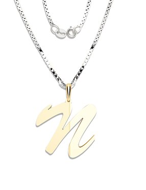 Dije De Letras Amore Mio De Oro Amarillo 14 K