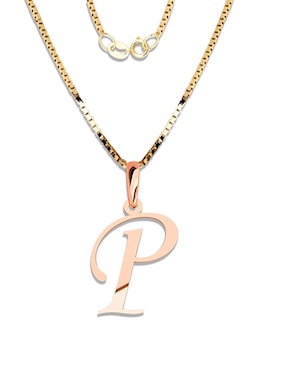 Dije De Letras Amore Mio De Oro Rosa 14 K