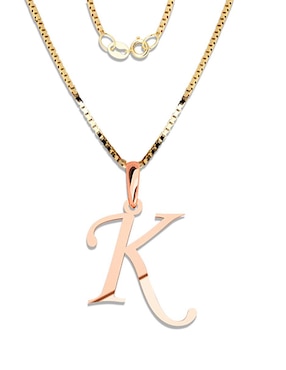 Dije De Letras Amore Mio De Oro Rosa 14 K