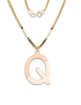 Dije De Letras Amore Mio De Oro Rosa 14 K