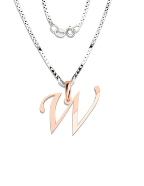 Dije De Letras Amore Mio De Oro Rosa 14 K