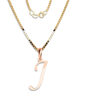 Dije De Letras Amore Mio De Oro Rosa 14 K