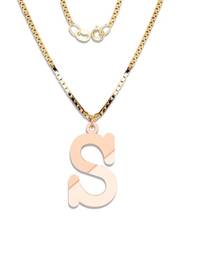 Dije De Letras Amore Mio De Oro Rosa 14 K