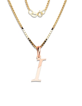 Dije De Letras Amore Mio De Oro Rosa 14 K