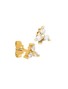 Broqueles Amore Mio De Oro Amarillo 14 K Diamante