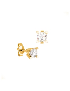 Broqueles Amore Mio De Oro Amarillo 14 K Diamante