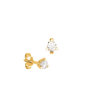 Broqueles Amore Mio De Oro Amarillo 14 K Diamante