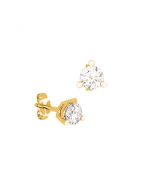 Broqueles Amore Mio De Oro Amarillo 14 K Diamante