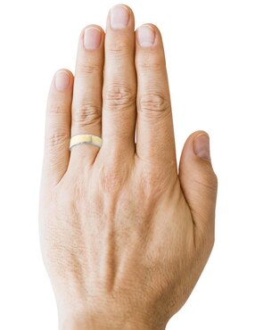Argolla de oro amarillo 14 k Essenza Ornella