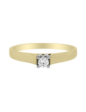 Solitario De Oro 14k Valessa Diamante