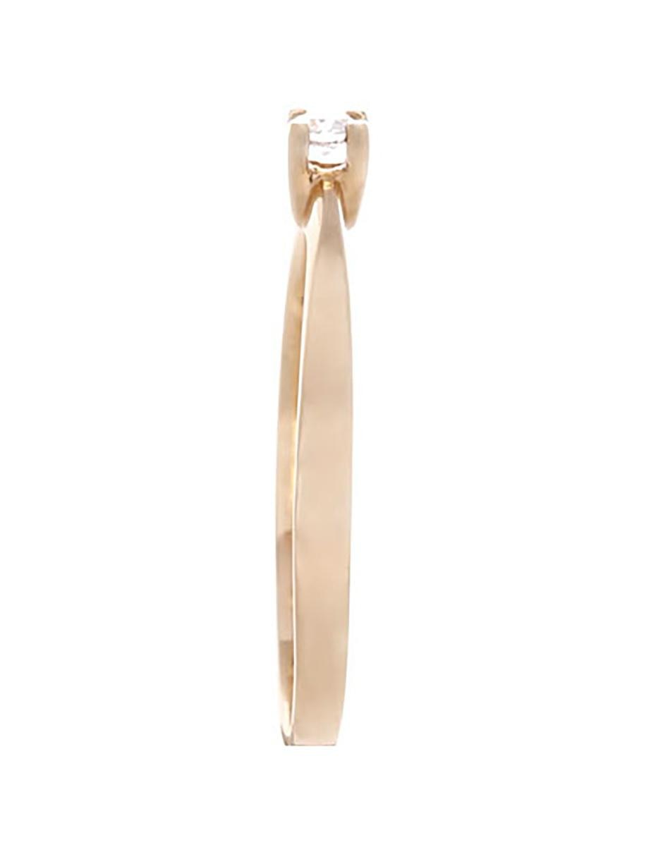 Anillo de compromiso de oro 14 k diamante 6