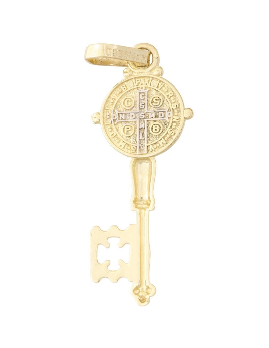 Medalla de llave de oro amarillo 14 K 2