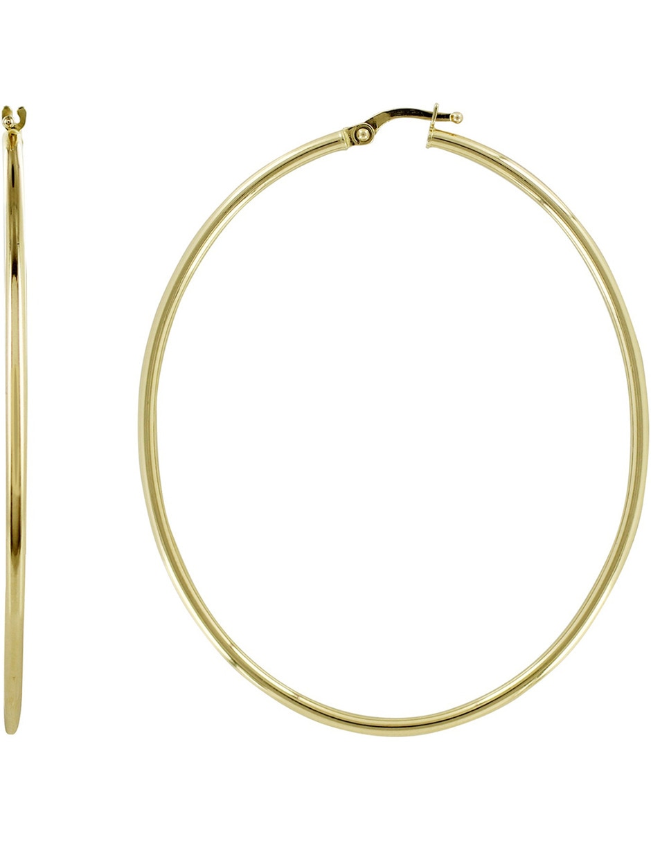 Arracadas de oro 14 K con acabado brillante zirconia 5