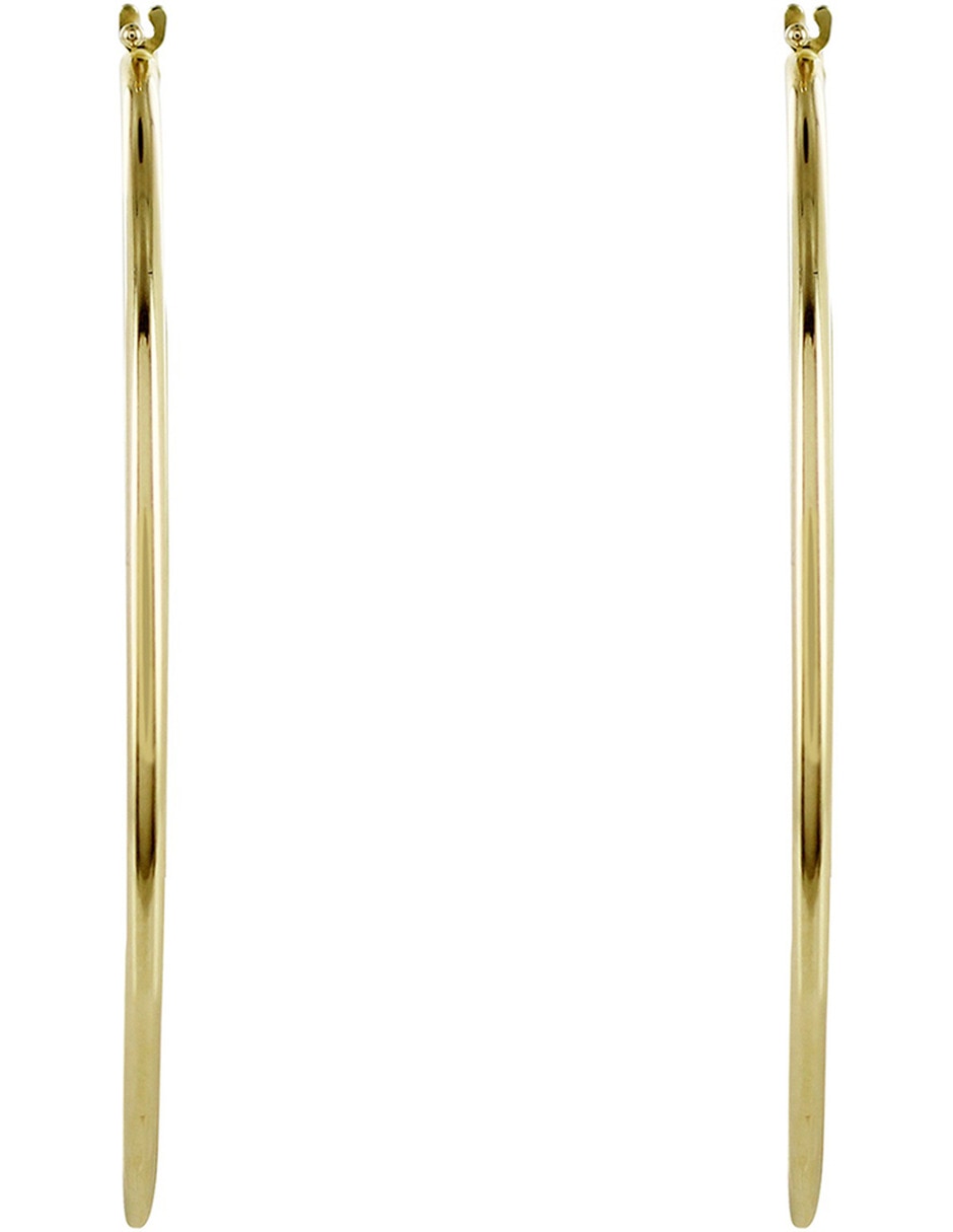 Arracadas de oro 14 K con acabado brillante zirconia 8