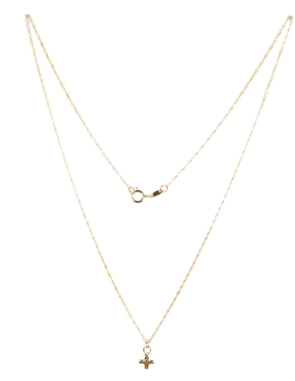 Dije de cruz de oro amarillo 14 k
