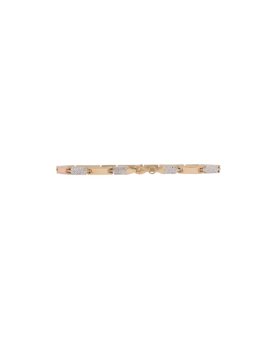 Pulsera de oro 14 k con acabado esmaltado 2