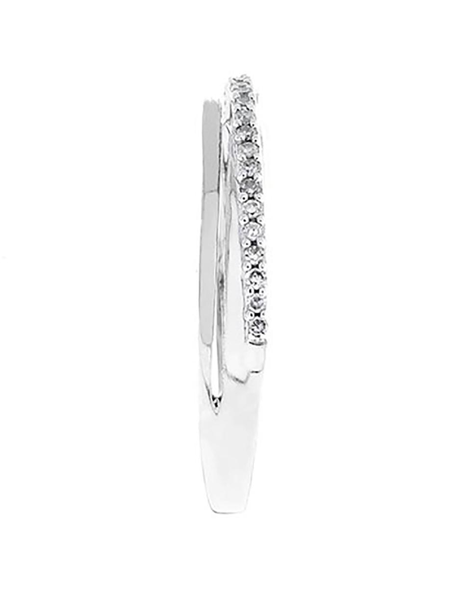 Churumbela de oro blanco 14 k diamante 5