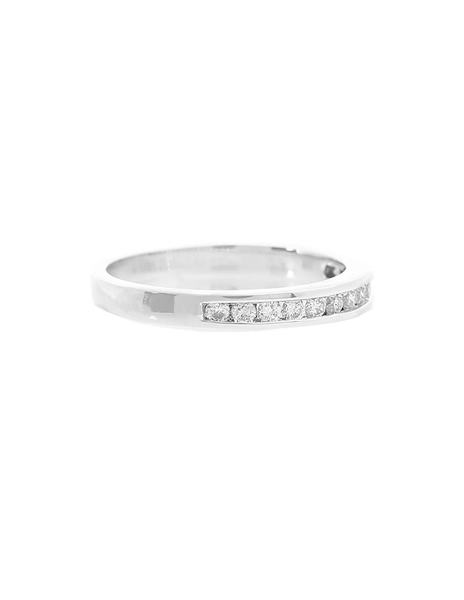 Churumbela de oro blanco 14 k diamante 5