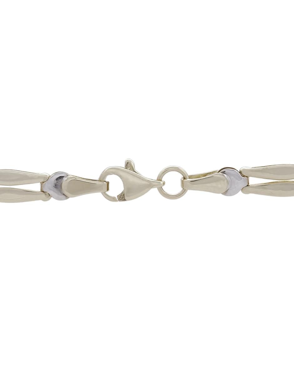Pulsera de oro amarillo 14 k con acabado esmaltado 2