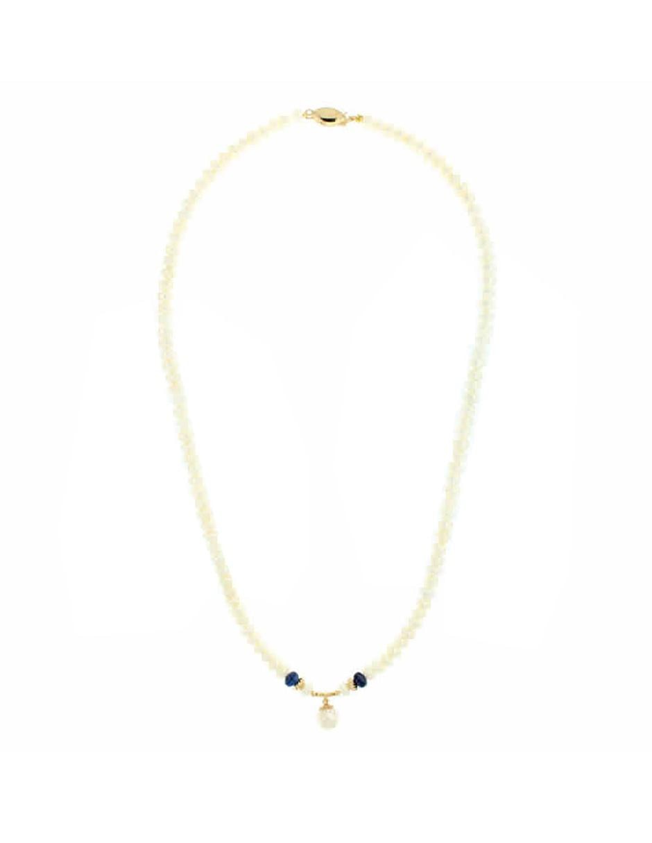 Collar y Pulsera Valessa de oro 14 k perla